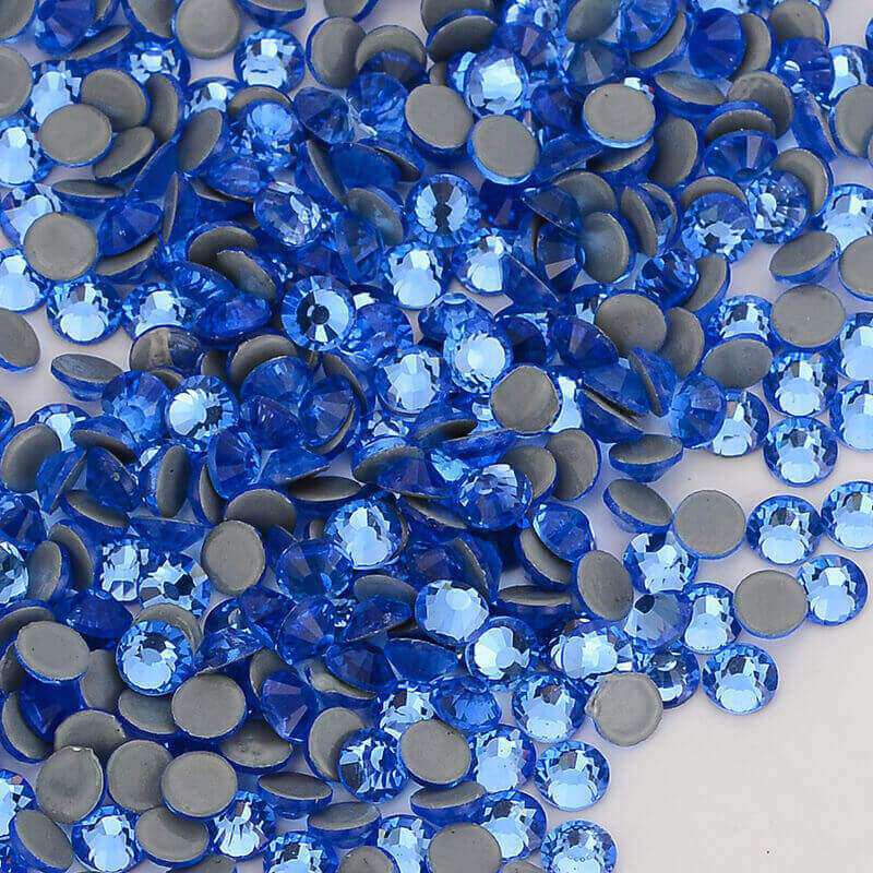 Light Blue Glass HotFix Rhinestones WholesaleRhinestone