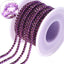 Light Amethyst Glass Rhinestones Close Cup Chain - 1 Row Light Purple Base WholesaleRhinestone