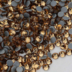 Light Colorado Topaz Glass Hot-Fix Rhinestones In Bulk WholesaleRhinestone