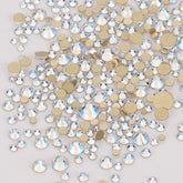 Mixed Sizes Blue Moonlight Glass FlatBack Rhinestones For Nail Art WholesaleRhinestone