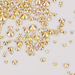 Mixed Sizes Metal Sunlight FlatBack Rhinestones For Nail Art WholesaleRhinestone