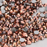 Rose Gold Glass FlatBack Rhinestones In Bulk WholesaleRhinestone