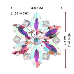 Sew-on Crystal AB Glass Rhinestone Applique RA619 WholesaleRhinestone