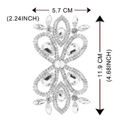 Sew-on Crystal Glass Rhinestone Applique RA568 WholesaleRhinestone