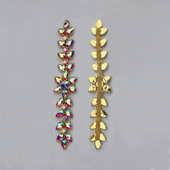 Sew-on Crystal AB Glass Rhinestone Applique RA531 WholesaleRhinestone