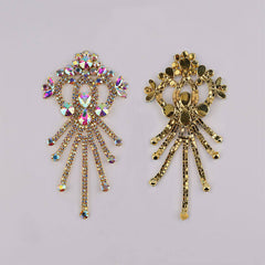 Sew-on Crystal AB Glass Rhinestone Applique RA584 WholesaleRhinestone