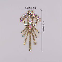 Sew-on Crystal AB Glass Rhinestone Applique RA584 WholesaleRhinestone