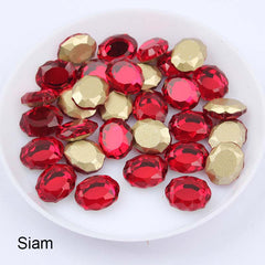 Red/Siam Magic Mirror Shape Pointed Back Fancy Rhinestones For Nail Art WholesaleRhinestone