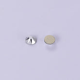 Silver Glass Flat Back Glue-On Rhinestones 16 Cut Facets WholesaleRhinestone
