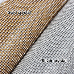 Crystal Hot-Fix Rhinestone Mesh Sheet Aluminum Metal Trim WholesaleRhinestone