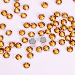 Topaz Glass HotFix Rhinestones 16 Cut Facets WholesaleRhinestone