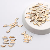 Trapeze Shape Golden Shadow Flat Back Fancy Rhinestones WholesaleRhinestone