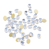 Egg Shape White Opal Flat Back Fancy Rhinestones WholesaleRhinestone