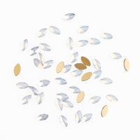 Navette Shape White Opal Flat Back Fancy Rhinestones WholesaleRhinestone