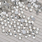 Crystal Glass FlatBack Rhinestones Silver Back WholesaleRhinestone