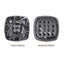Cushion Square Shape Hematite Plated High-Quality Sew-on Alloy Charms Inlaid Cubic Zirconia WholesaleRhinestone