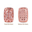 Cushion Rectangle Shape Rose Gold Plated High-Quality Sew-on Alloy Charms Inlaid Cubic Zirconia WholesaleRhinestone
