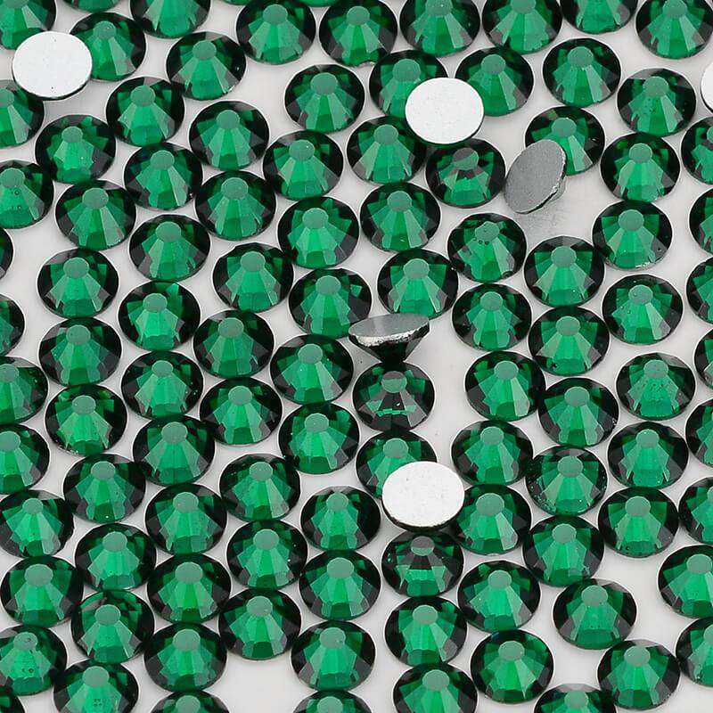 FLATBACK Neon Green Glass Rhinestones - US Rhinestone Supplier