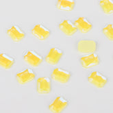 Octagon Shape Mocha Yellow Flat Back Fancy Rhinestones WholesaleRhinestone