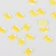 Octagon Shape Mocha Yellow Flat Back Fancy Rhinestones WholesaleRhinestone