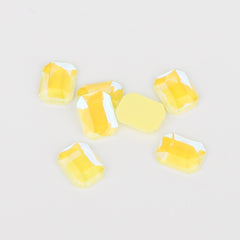 Octagon Shape Mocha Yellow Flat Back Fancy Rhinestones WholesaleRhinestone