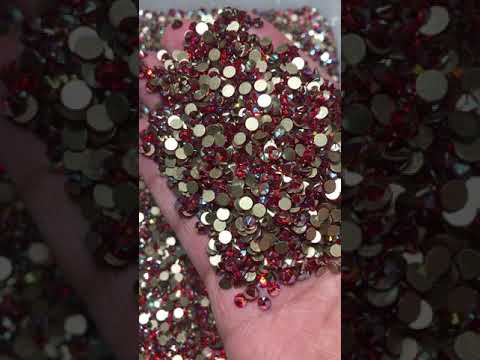 Leichte Siam ab Glas flacher Rückenkleber-Strass-Strass 16 geschnittene Facetten