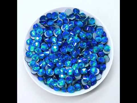 Indicolite AB Glass Hotfixラインストーン