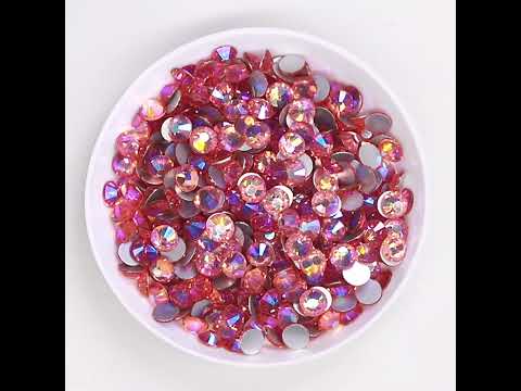 Champagne AB Glass FlatBack Rhinestones