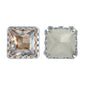 Golden Shadow Princess Square Shape High-Quality Glass Sew-on Nest Hollow Claw Rhinestones WholesaleRhinestone