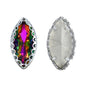 Volcano Navette Shape High-Quality Glass Sew-on Nest Hollow Claw Rhinestones WholesaleRhinestone