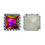 Volcano Princess Square Shape High-Quality Glass Sew-on Nest Hollow Claw Rhinestones WholesaleRhinestone