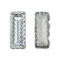 Crystal Princess Baguette Shape High-Quality Glass Sew-on Nest Hollow Claw Rhinestones WholesaleRhinestone