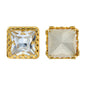 Crystal Princess Square Shape High-Quality Glass Sew-on Nest Hollow Claw Rhinestones WholesaleRhinestone