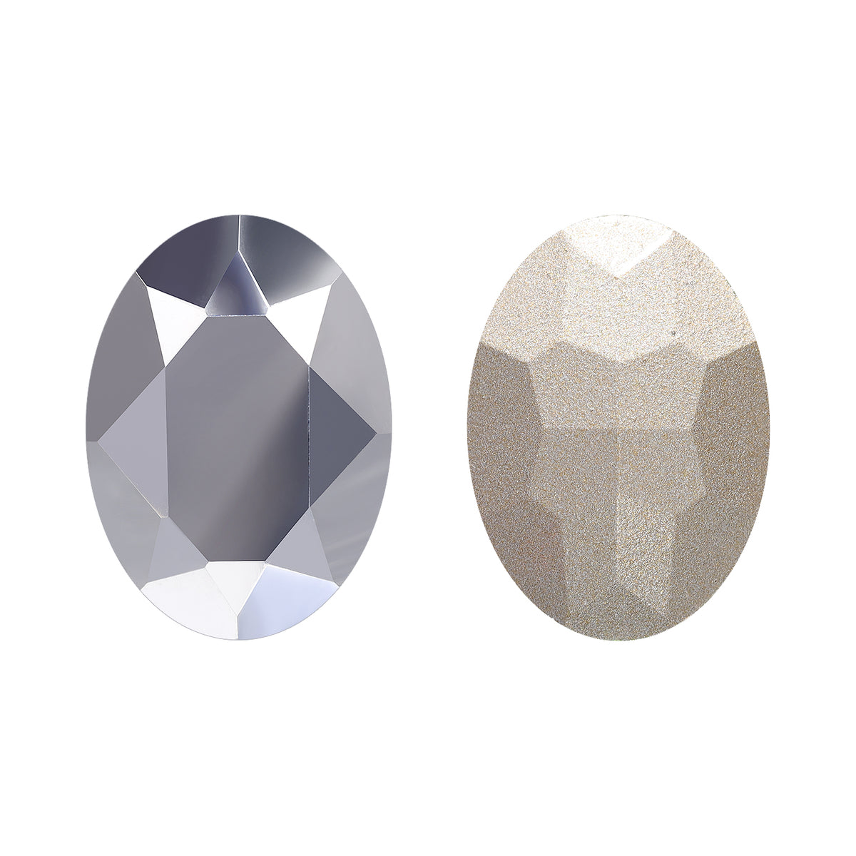 Comet Argent Light Oval Shape High Quality Glass Pointed Back Fancy Rhinestones WholesaleRhinestone Main image