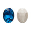 Indicolite Oval Shape High Quality Glass Pointed Back Fancy Rhinestones WholesaleRhinestone