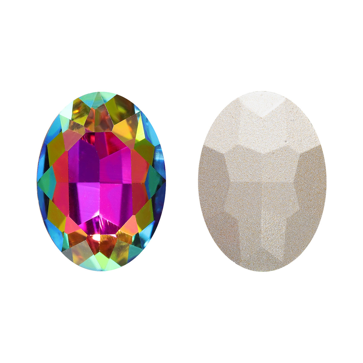 Volcano Oval Shape High Quality Glass Pointed Back Fancy Rhinestones WholesaleRhinestone メイン画像