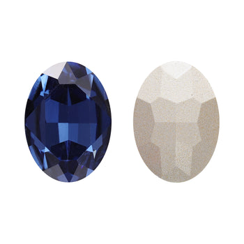 Montana Oval Shape High Quality Glass Pointed Back Fancy Rhinestones WholesaleRhinestone