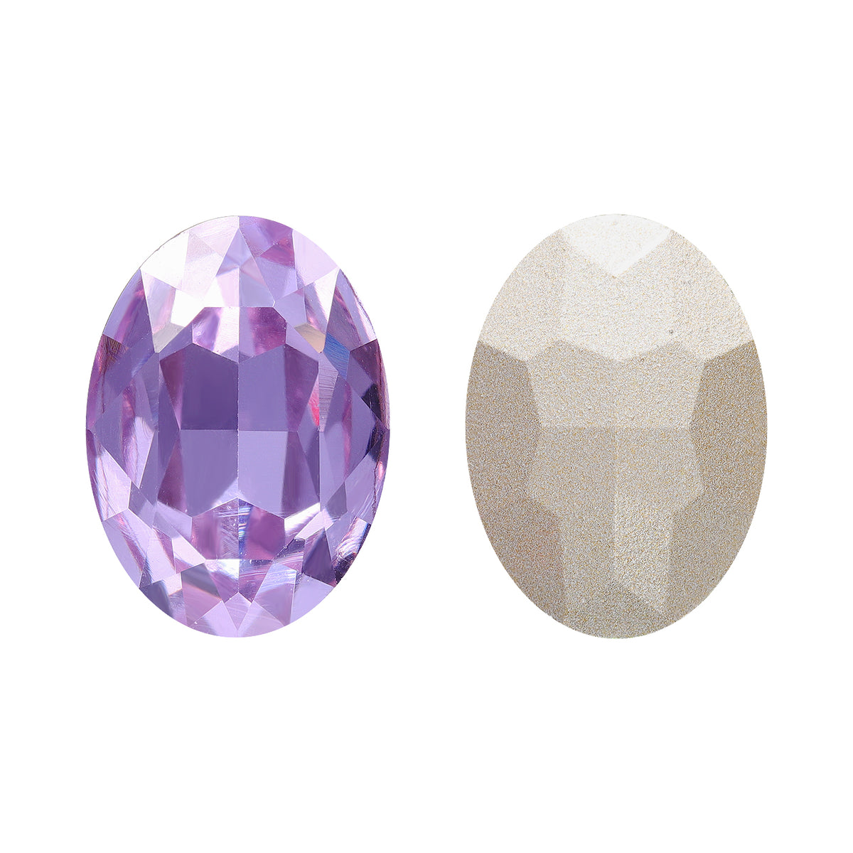 Violet Oval Shape High Quality Glass Pointed Back Fancy Rhinestones Main image