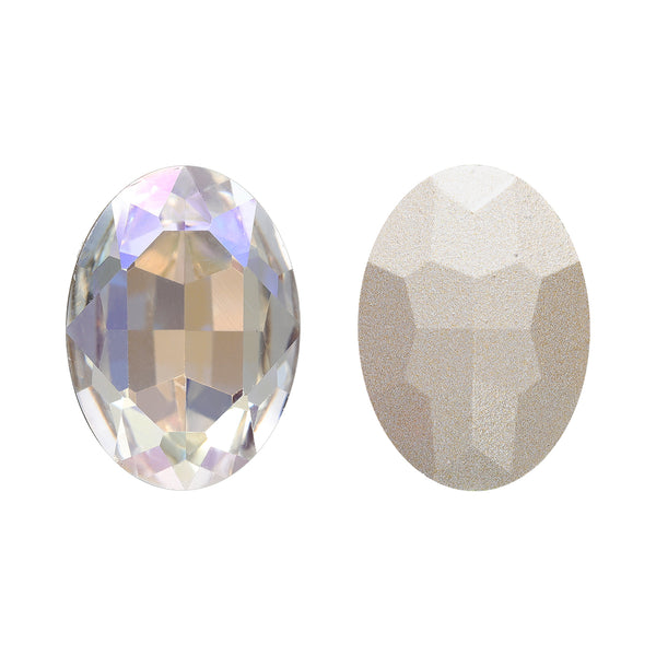 Moonlight Oval Shape High Quality Glass Pointed Back Fancy Rhinestones WholesaleRhinestone