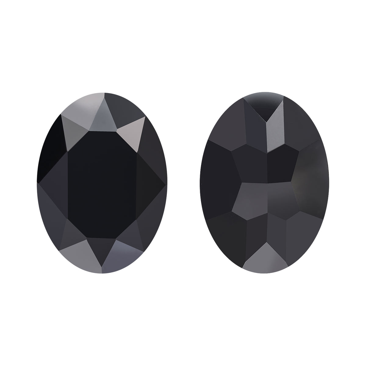 Jet Oval Shape High Quality Glass Pointed Back Fancy Rhinestones WholesaleRhinestone Main image