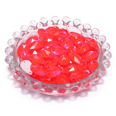 Electric Neon Hyacinth Drop Shape High Quality Glass Sew-on Rhinestones