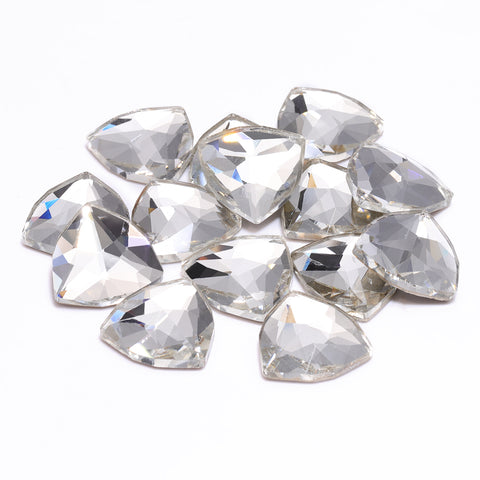 Crystal Trilliant Shape High Quality Glass Beveled Flat Back Rhinestones Secondary image