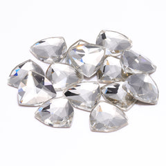 Crystal Trilliant Shape High Quality Glass Beveled Flat Back Rhinestones