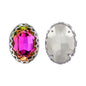 Vitrail Rose Oval Shape High-Quality Glass Sew-on Nest Hollow Claw Rhinestones WholesaleRhinestone