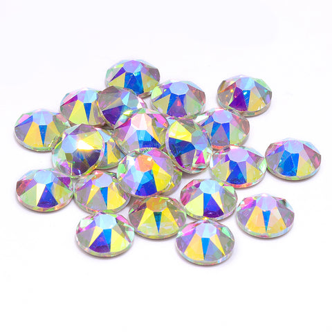 Crystal Ab Xirius de forma redonda de alta calidad Glass Biseled Flat Rhinestons Imagen secundaria del producto