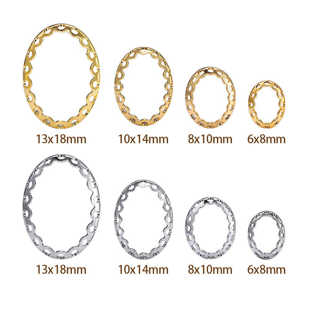 Oval Shape High-Quality Sew-on Nest Hollow Claw For Rhinestone Claw settings WholesaleRhinestone