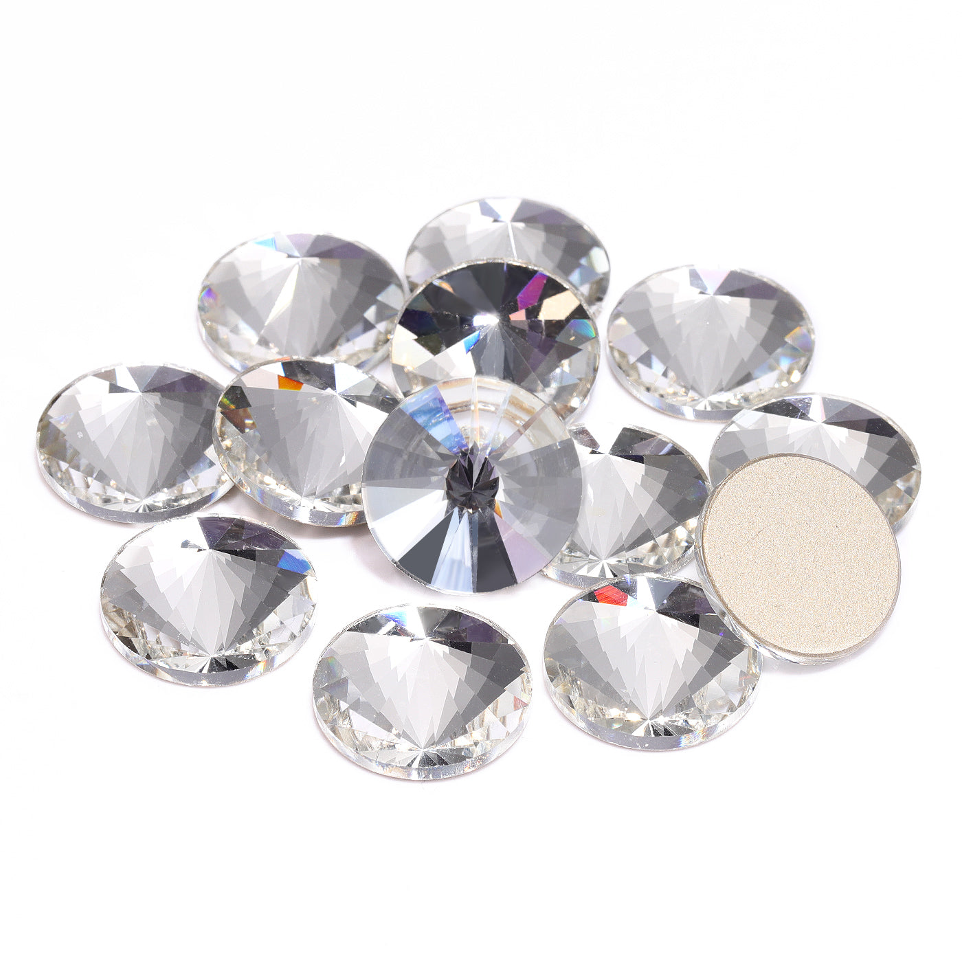 Crystal Rivoli Shape High Quality Glass Beveled Flat Back Rhinestones Secondary image