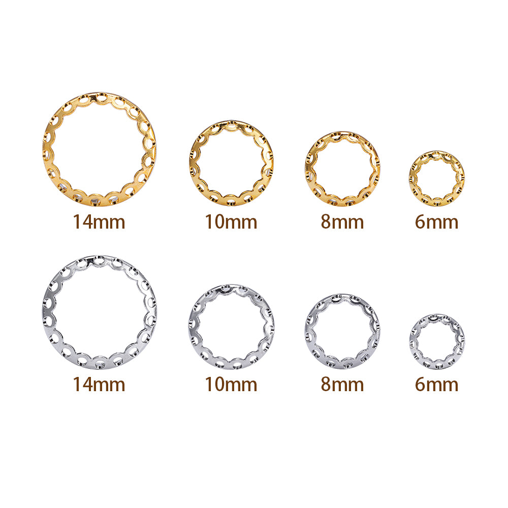 Round Shape High-Quality Sew-on Nest Hollow Claw For Rhinestone Claw settings