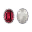 Rose Oval Shape High-Quality Glass Sew-on Nest Hollow Claw Rhinestones WholesaleRhinestone