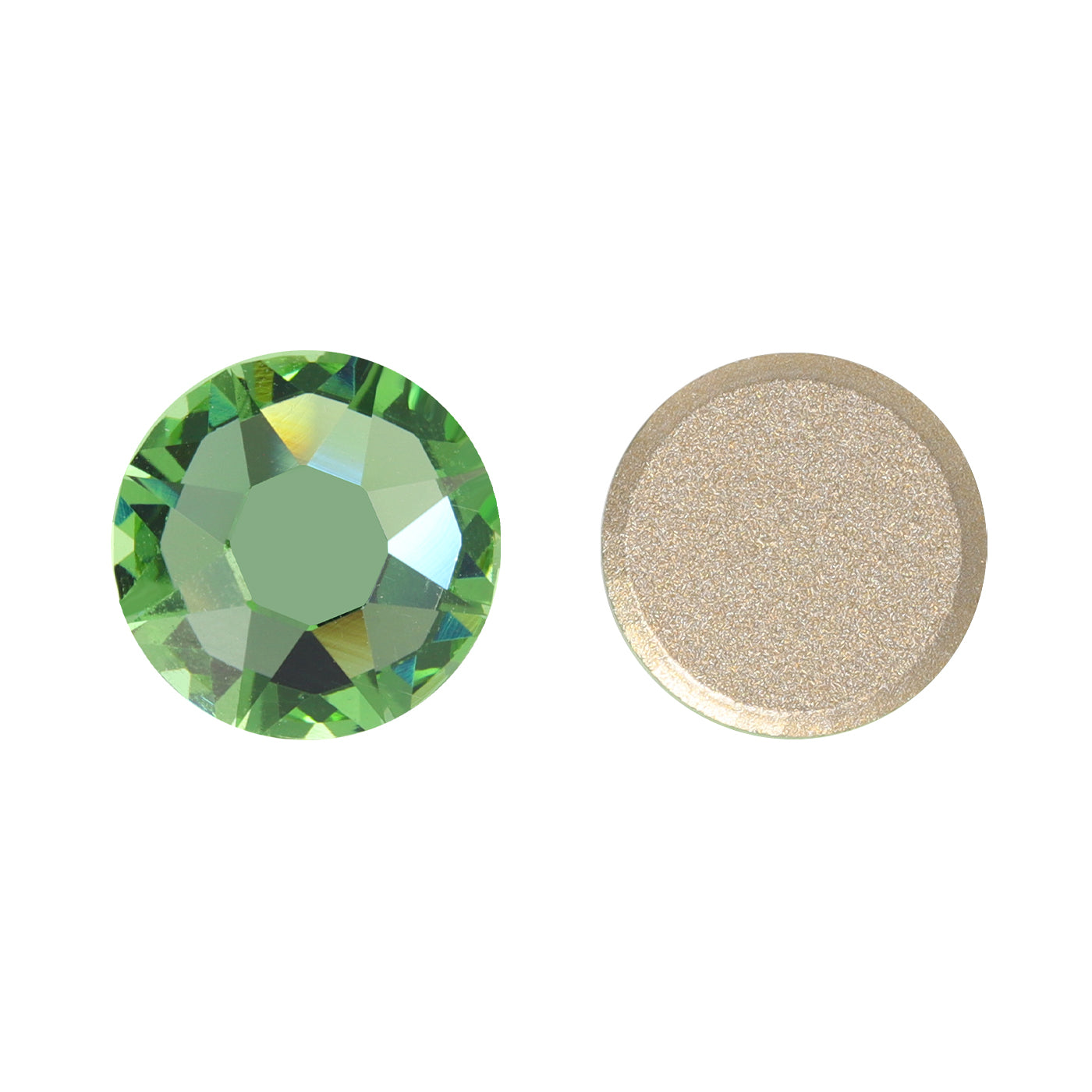 Peridot XIRIUS Round Shape High Quality Glass Beveled Flat Back Rhinestones WholesaleRhinestone